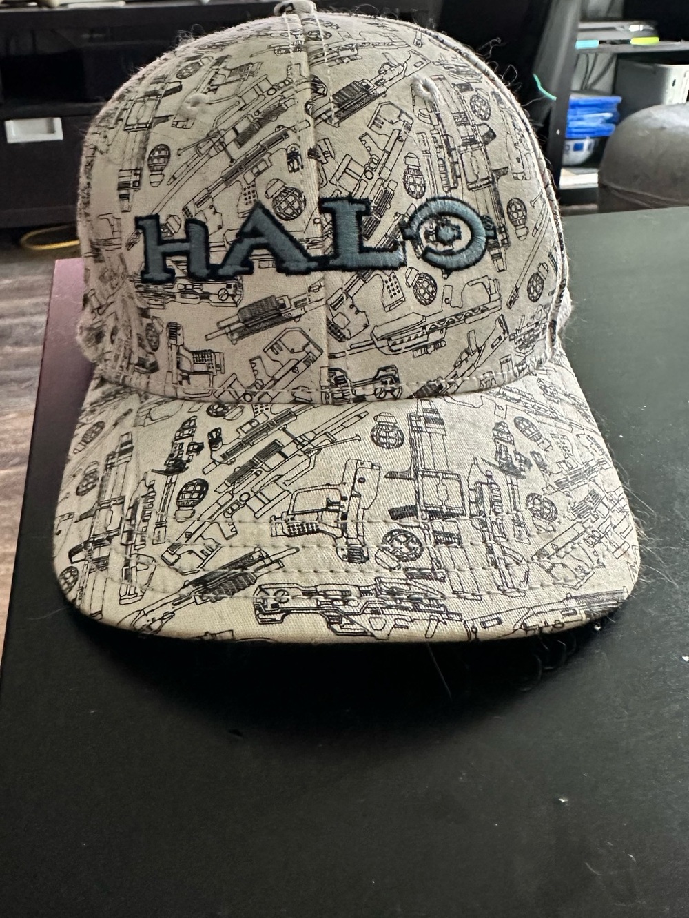 2009 Halo 3 Y2K AOP Hat Baseball Cap Promo RARE Microsoft XBOX 360 Master Chief